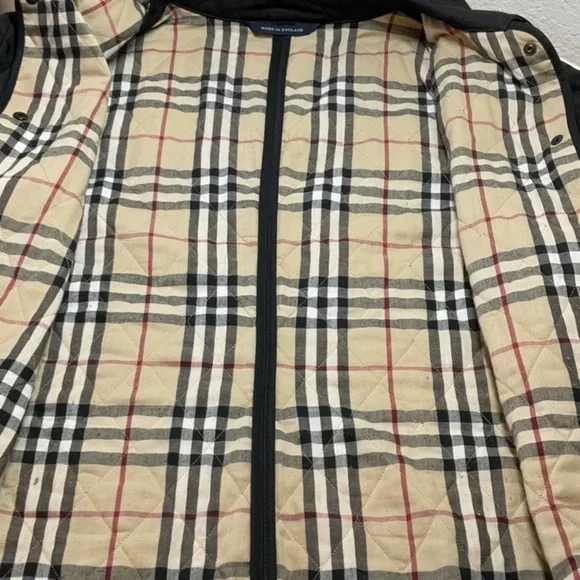 Burberry Constance Quilted Jacket Black Medium Regular Vintage Check - Picture 5 of 15
